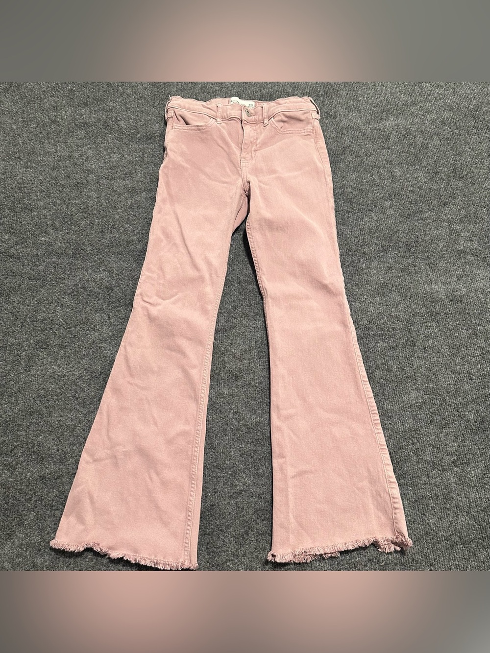 abercrombie kids Pink high rise Flare Corduroy Jeans - Picture 1 of 7
